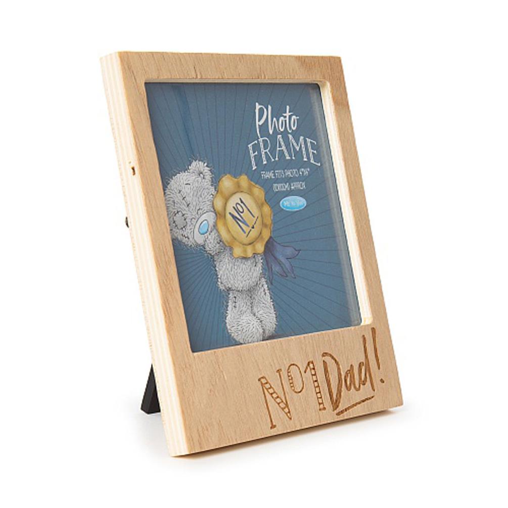 No 1 Dad Me to You Bear Wooden Frame Extra Image 1